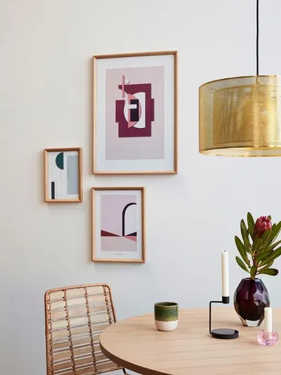 Lampa wisząca metalowa ADASH - złoty