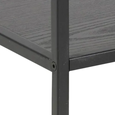Regał SEAFORD 78 cm - czarny jesion/czarny