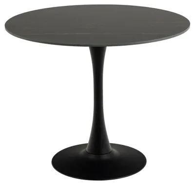 Stół okrągły MALTA 90 cm - czarny