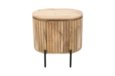 Szafka nocna drewniana HS-10R-MN prawa - mango naturalne