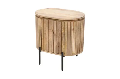 Szafka nocna drewniana HS-10R-MN prawa - mango naturalne