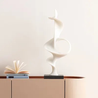 Dekoracja stojąca SOFT LINE 70 cm - biały