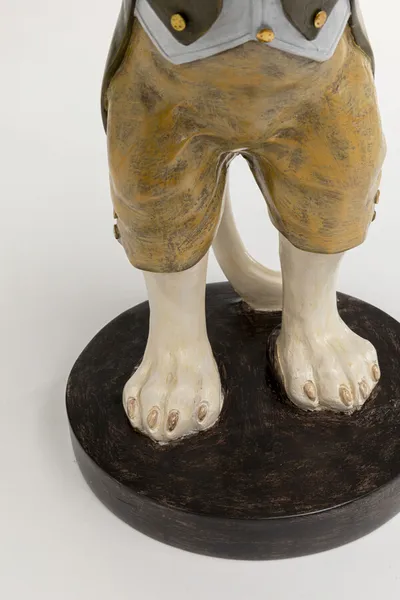 Figurka dekoracyjna GENTLEMAN DOG TRAY 43 cm - wielokolorowy