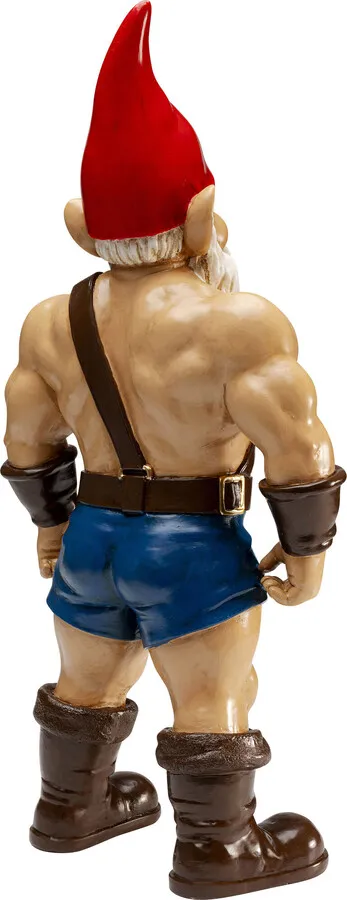 Figurka dekoracyjna GNOME MUSCLE 60 cm - wielokolorowy