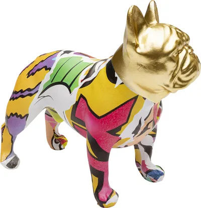 Figurka dekoracyjna GRAFFITI DOG 15 cm - wielokolorowy