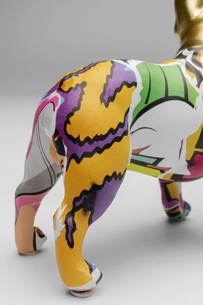 Figurka dekoracyjna GRAFFITI DOG 15 cm - wielokolorowy