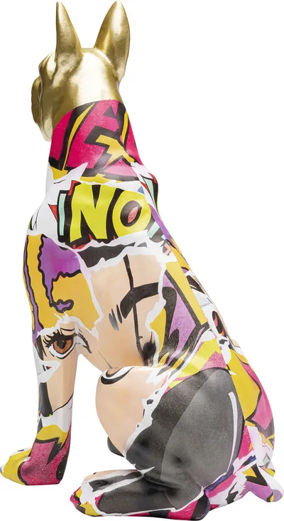 Figurka dekoracyjna GRAFFITI DOG 31 cm - wielokolorowy