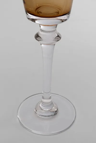 Kieliszek do szampana MIMI AMBER 24 cm - transparentny/brązowy