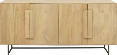 Komoda 4-drzwiowa MULINO - naturalny