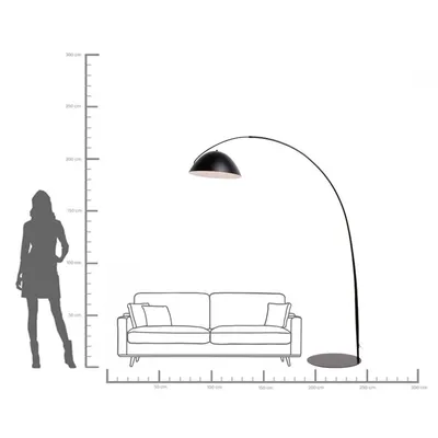 Lampa podłogowa FLIP - czarny
