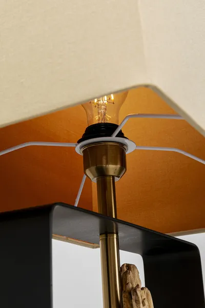 Lampa podłogowa NATURE STEM - biały/naturalny