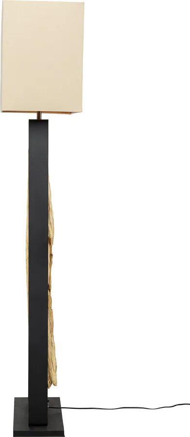 Lampa podłogowa NATURE STEM - biały/naturalny