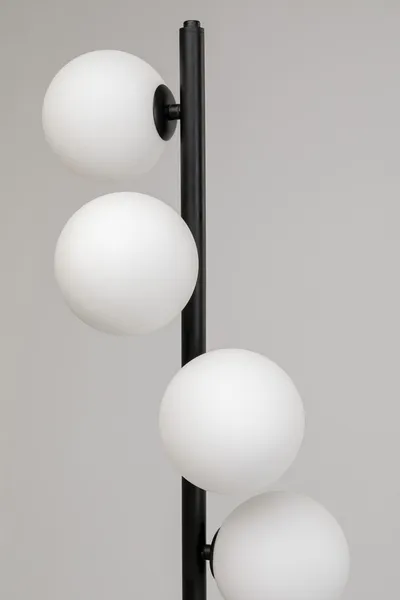 Lampa podłogowa SCALA BALLS - biały/czarny