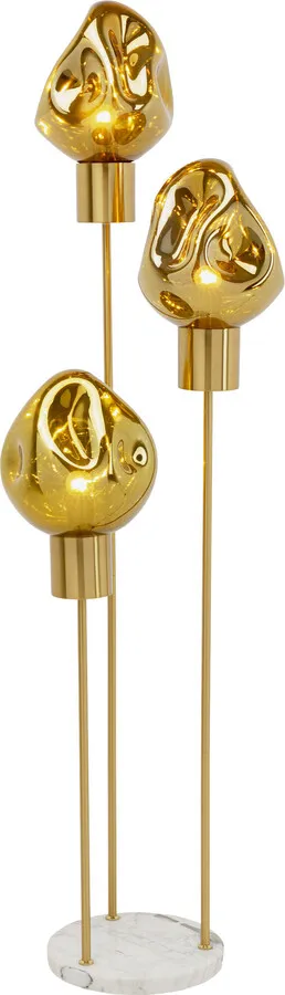 Lampa podłogowa SUPERNOVA AMBER - złoty