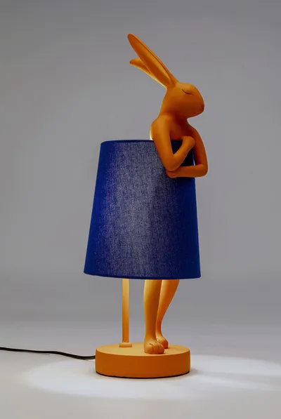 Lampa stołowa ANIMAL RABBIT 50 cm - pomarańczowy/niebieski