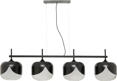 Lampa wisząca SMOKE GOBLET QUATTRO - czarny
