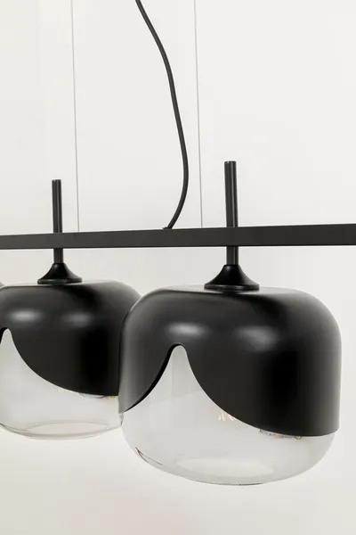 Lampa wisząca SMOKE GOBLET QUATTRO - czarny