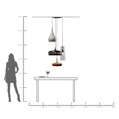 Lampa wisząca MELANGE - wielokolorowy