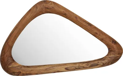Lustro w drewnianej ramie JORGE 101x62 - naturalny