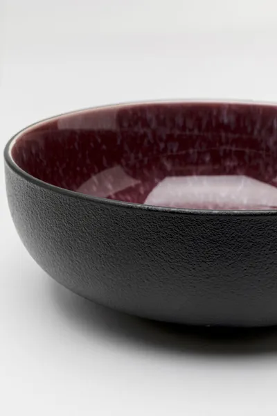 Miska ALISSA 16 cm 600 ml - czerwony/czarny