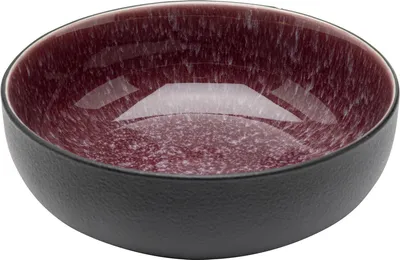 Miska ALISSA 16 cm 600 ml - czerwony/czarny