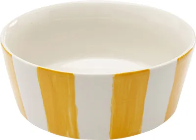 Miska COCINA STRIPES 600 ml - biały/żółty