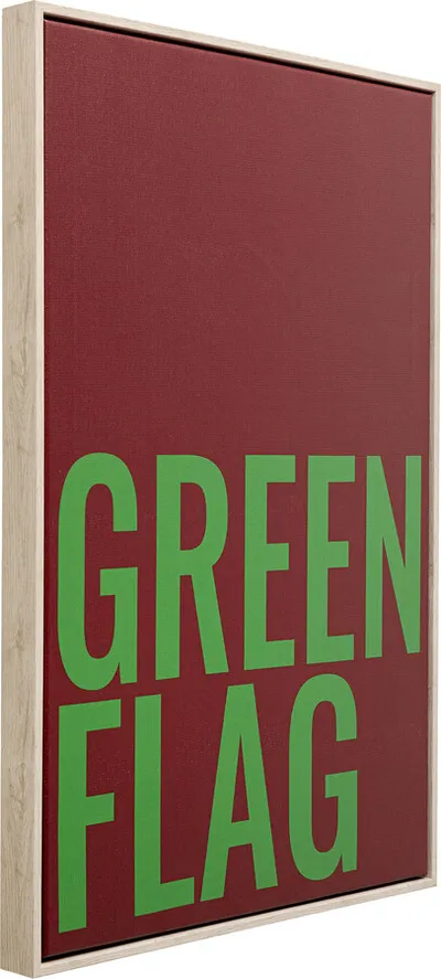 Obraz GREEN FLAG 40x60