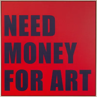 Obraz NEED MONEY 80x80