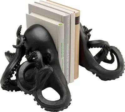Podpórki na książki OCTOPUS - czarny