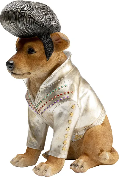 Skarbonka KING DOG - brązowy/srebrny