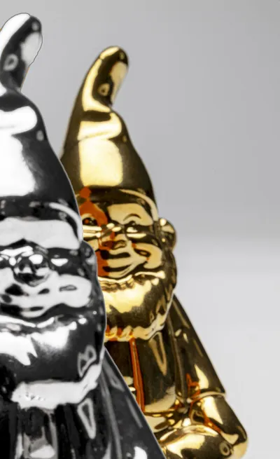 Solniczka i pieprzniczka GNOME - srebrny/złoty