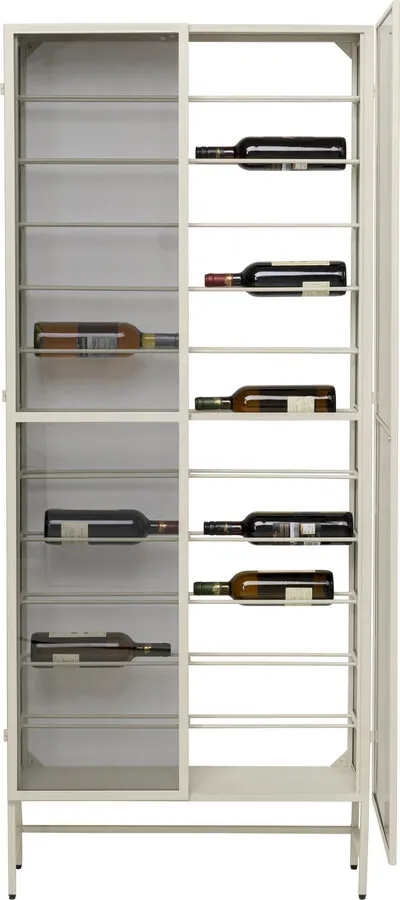 Witryna na wino LISBOA - szarobeżowy