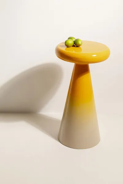 Stolik pomocniczy okrągły RICI COLORE 30 cm - żółty