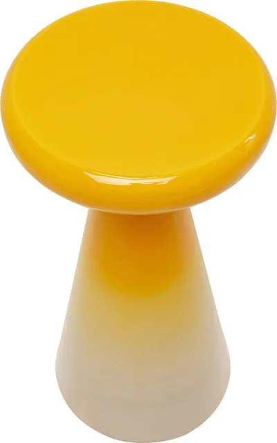 Stolik pomocniczy okrągły RICI COLORE 30 cm - żółty