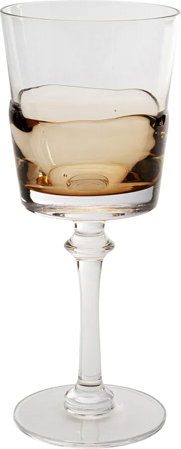 Kieliszek do czerwonego wina MIMI AMBER 21 cm - transparentny/brązowy