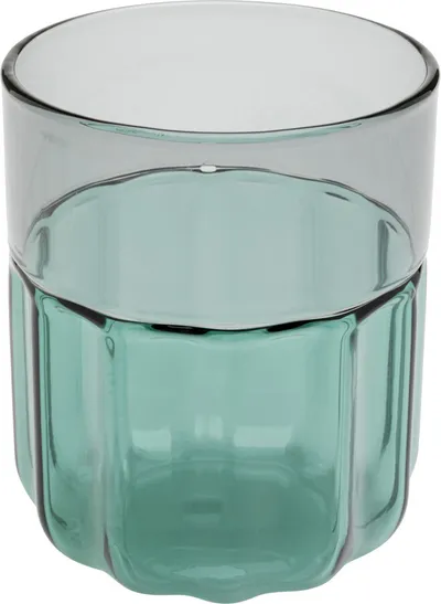 Szklanka DUETTO BASE - transparentny/niebieski