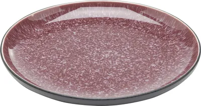 Talerz deserowy ALISSA 22 cm - czerwony/czarny