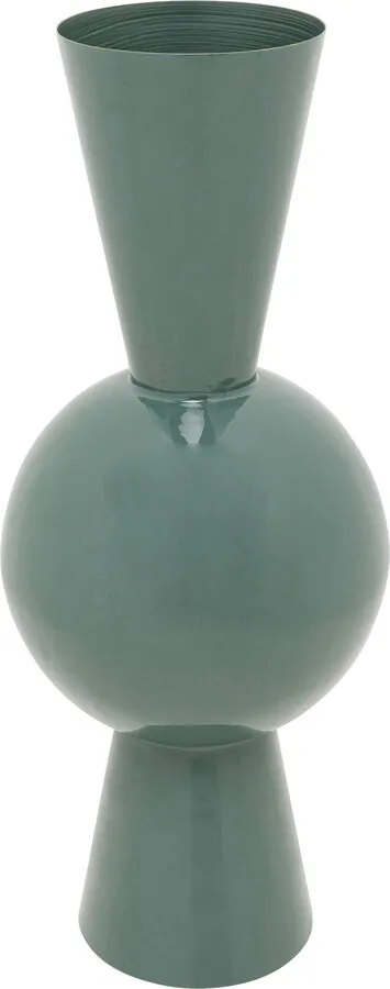 Wazon stalowy BLOW 60 cm - niebieskozielony