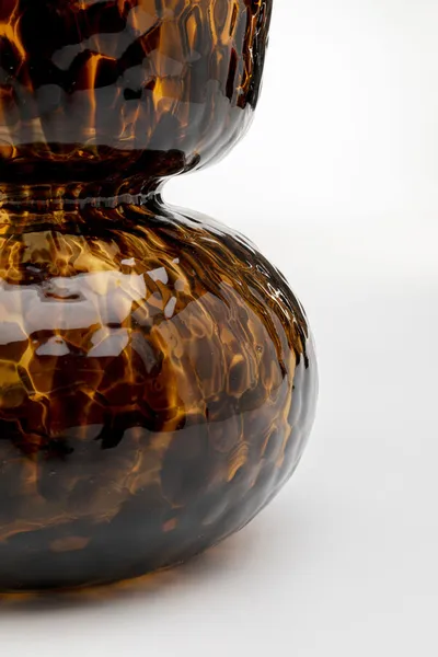 Wazon szklany CARAMEL 25 cm - brązowy