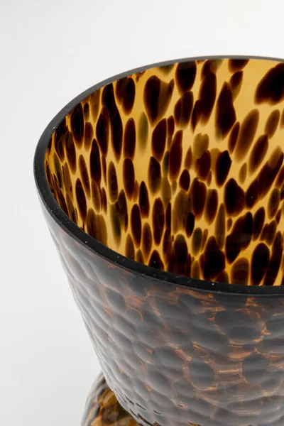 Wazon szklany CARAMEL 25 cm - brązowy