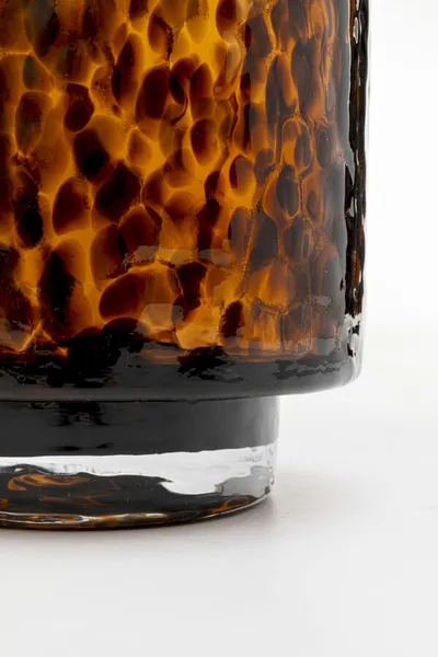 Wazon szklany CARAMEL 37 cm - brązowy