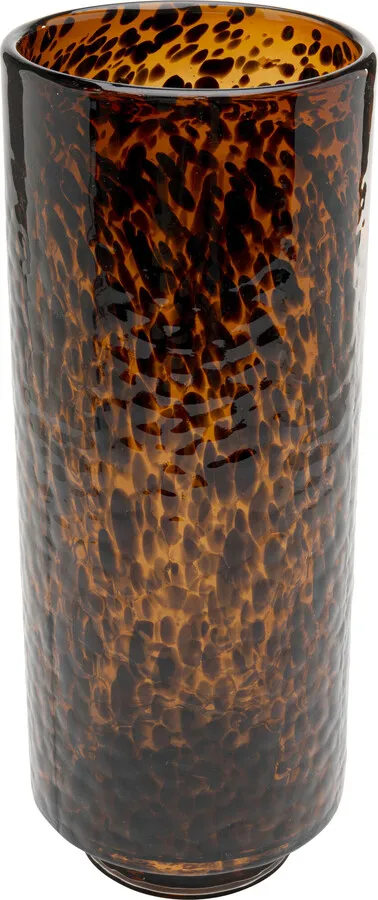 Wazon szklany CARAMEL 37 cm - brązowy
