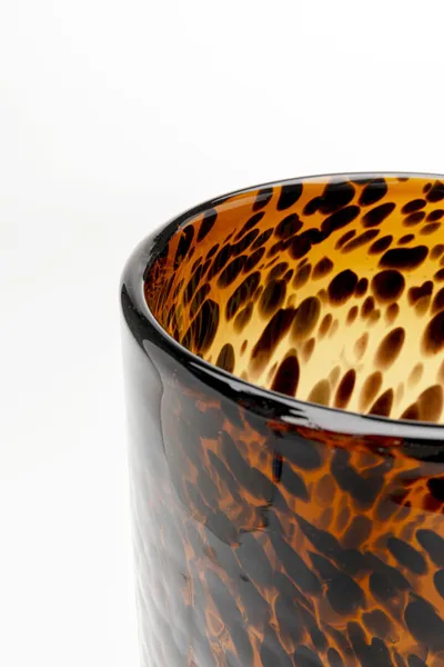 Wazon szklany CARAMEL 37 cm - brązowy