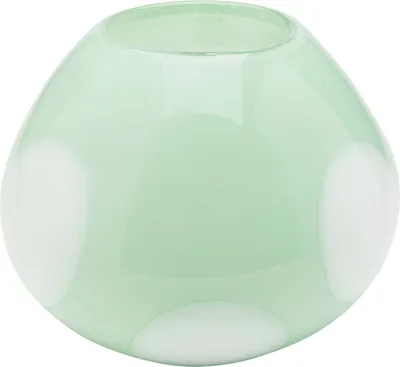 Wazon szklany PUNTI 20 cm - zielony