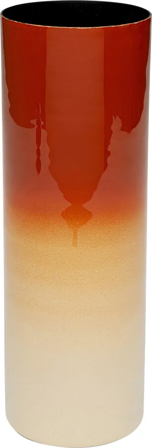 Wazon RICI 30 cm - czerwony/beżowy