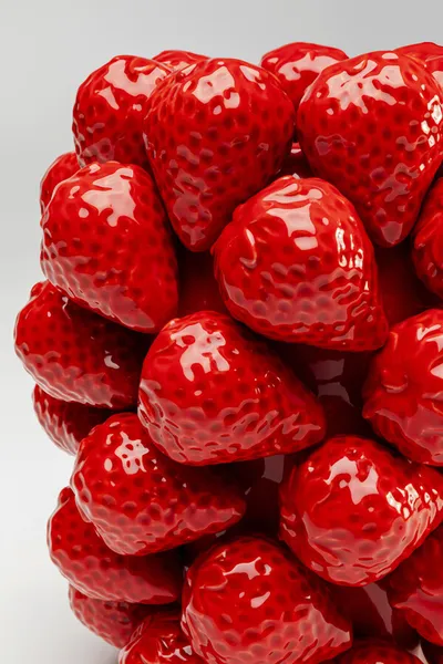 Wazon STRAWBERRIES 24 cm - czerwony