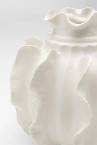 Wazon z porcelany VIENTO 23 cm - biały
