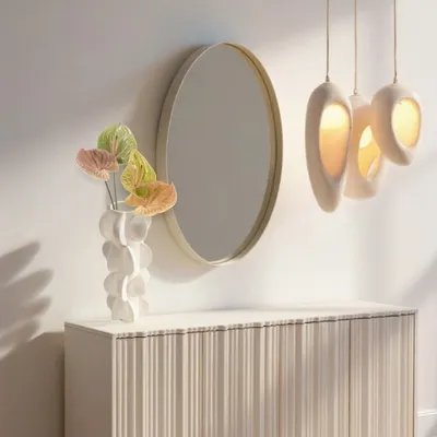 Wazon z porcelany VIENTO 35 cm - biały