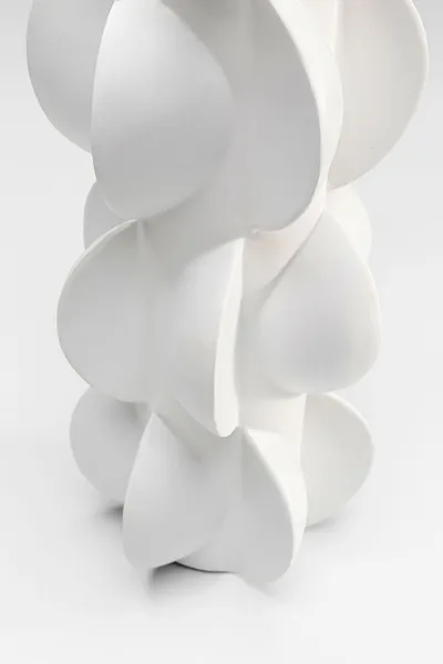 Wazon z porcelany VIENTO 35 cm - biały