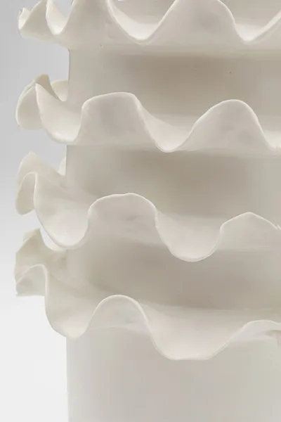 Wazon z porcelany VIENTO 39 cm - biały